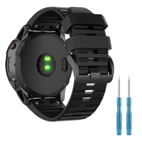 Pasek do Garmin Fenix 5 6 7 8 47mm PRO Solar Instinct czarny QUICKFIT 22mm
