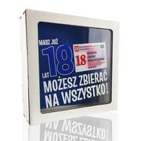 skarbonka z okienkiem 18-stka dowód chłopak 3301-dc18