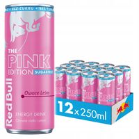 RED BULL Napój Energetyczny Pink owoce leśne bez cukru 12x250ml ZESTAW