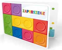 Zaproszenie na imprezę Klocki 6szt