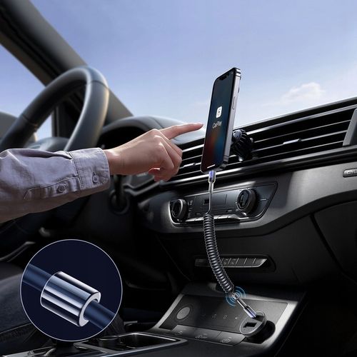 JOYROOM KABEL SPIRALNY ŁADOWANIE DANE PRZEWÓD CAR PLAY 60W USB-C 1,5m na Arena.pl