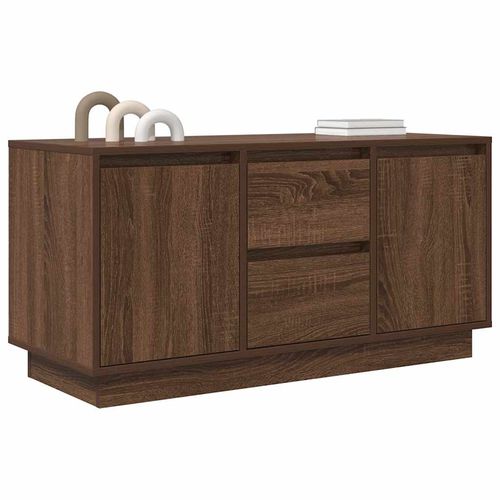 Szafka RTV z oświetleniem LED Brązowy Dąb 100x41x50 cm na Arena.pl