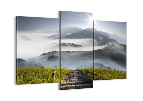 Obraz Na Płótnie - Góry Droga Mgła - 130X100 Cm - Cb130X100-2478 na Arena.pl