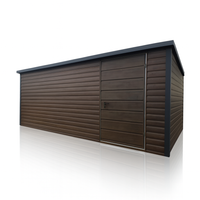 Domek ogrodowy narzędziowy 5×3 Ciemny Orzech + Ciemny Grafit MAT