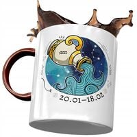 Kubek Bordowy Wodnik Znaki Zodiaku Horoskop Z Nadrukiem Ze Zdjęciem