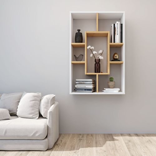 Regał 90x60x20 cm ścienny podłogowy biały wotan na Arena.pl