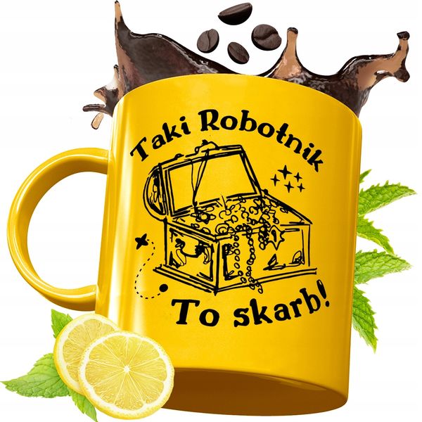 Złoty Kubek Premium Dla Robotnika Na Prezent Z Nadrukiem Ze Zdjęciem zdjęcie 1