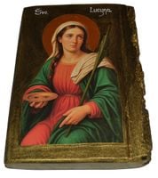 Ikona Święta Lucyna patronka osób niewidomych