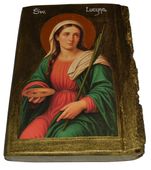 Ikona Święta Lucyna patronka osób niewidomych