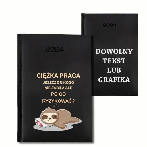 PERSONALIZOWANY KALENDARZ KSIĄŻKOWY PLANER TERMINARZ 2024 A5 NADRUK zdjęcie 4