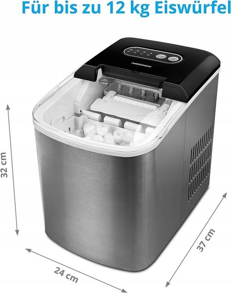 Kostkarka do lodu 2 rozmiary 12kg/24h 2,2L zdjęcie 8