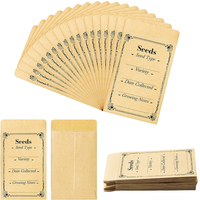 Koperty Papierowe na Nasiona Kraft Zamykane Brązowe 9x7 cm 200 Sztuk