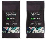 Kraftowa Kawa Ziarnista Świeżo Palona BRAZYLIA 2x1kg 100% Arabica