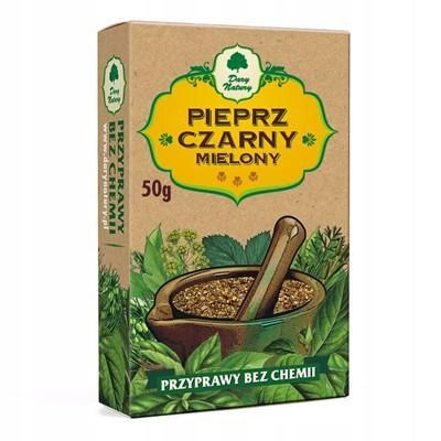 Pieprz Czarny Mielony 50g DARY NATURY zdjęcie 1