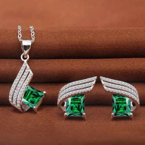 Millenium Srebrny Komplet Srebro 925 Cyrkonie na Arena.pl