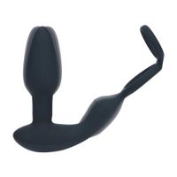 masażer prostaty levelz silikonowy z rotującymi koralikami i pilotem 17 cm