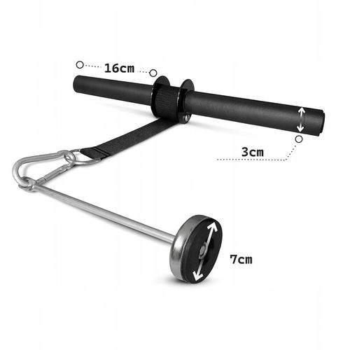 WRIST ROLLER DRĄŻEK TRENINGOWY DO ĆWICZEŃ MIĘŚNI PRZEDRAMION DRĄŻEK na Arena.pl