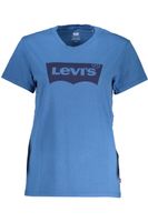 NIEBIESKI T-SHIRT DAMSKI Z KRÓTKIM RĘKAWEM LEVI'S UNIW