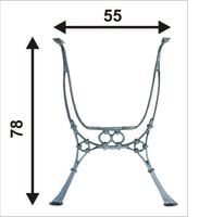 noga do stolika ogrodowa wysoka - noga sto wys
