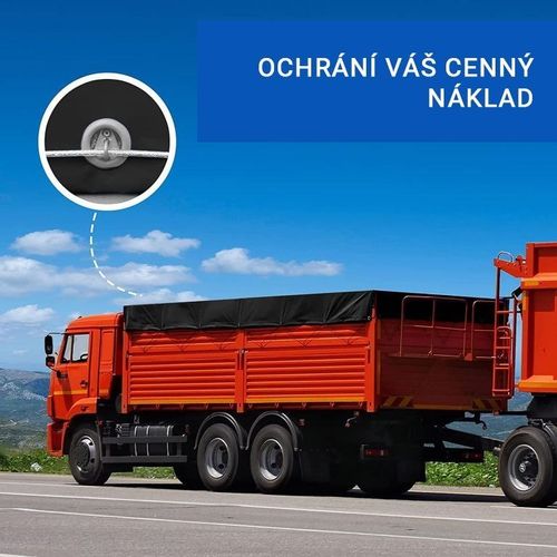 JAGO Plandeka 650 g/m2, aluminiowe oczka, czarne, 4 x 3 m na Arena.pl