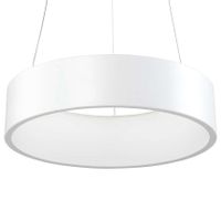 LAMPA wisząca CHIARA 3945-832RP-WH-3 Italux metalowa OPRAWA okrągła LED 32W 3000K zwis pierścień ring biały