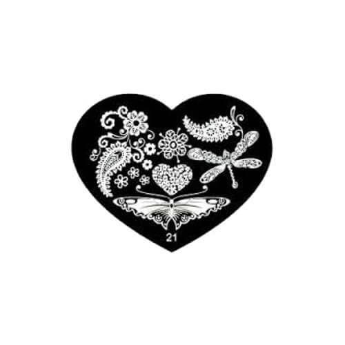 Blaszka do stempelków Serduszko 21 zdjęcie 1