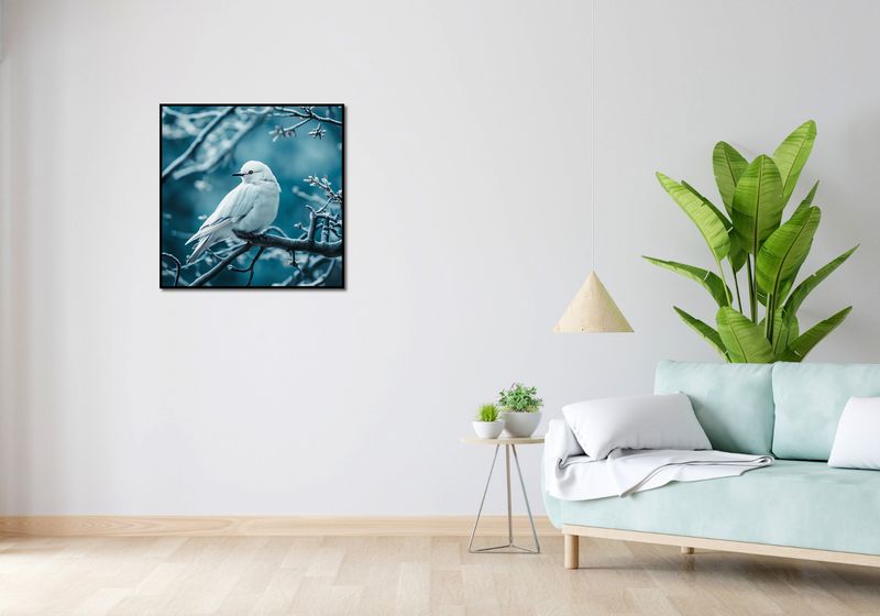 Plakat 70x70cm Perłowy Ptak zdjęcie 4