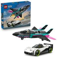 Klocki LEGO CITY 60489 Odrzutowiec kontra samochód