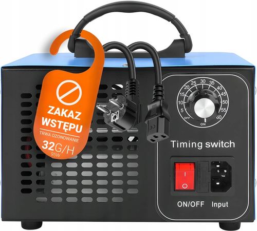 GENERATOR OZONU BEZPIECZNY OZONATOR SKUTECZNY OCZYSZCZACZ POWIETRZA 32 G/H na Arena.pl