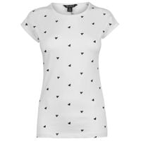 Damska biała bluzka koszulka t-shirt damski XS