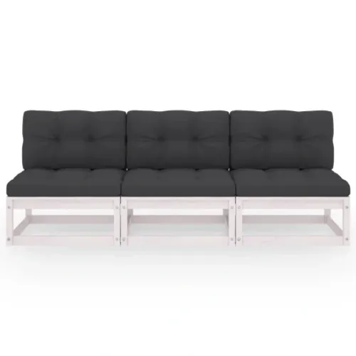 3-osobowa sofa z poduszkami, lite drewno sosnowe na Arena.pl