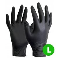 Rękawiczki nitrylowe do numizmatyki L (czarne)
