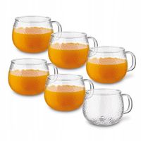 SZKLANKI do KAWY i HERBATY Borokrzemowe SZKLANE Tadar Resis Olea 6x400ml