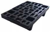 Paleta plastikowa lekka bez rantu 60x40 cm czarna
