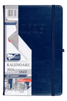 Jazz Kalendarz A5 Dzienny Granatowy 2026