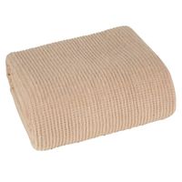 Miękki koc waflowy KAMBER 70X160 beżowy