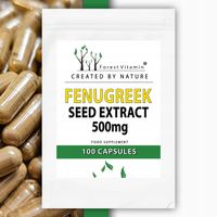 KOZIERADKA FENUGREEK NATURALNA 500 mg SAPONINY 50% TRAWIENIE CUKIER SERCE