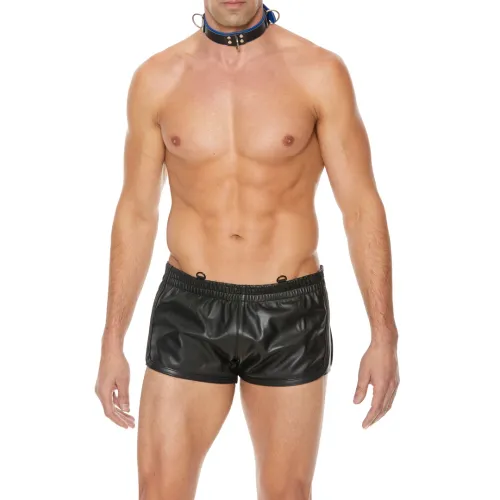 shots ouch! deluxe collar z trzema o-ringami, regulowana, czarna na Arena.pl