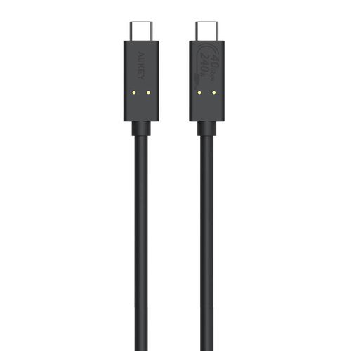 Kabel USB-C do USB-C Aukey, CB-TCC241, 240W, 0.8m (czarny) na Arena.pl