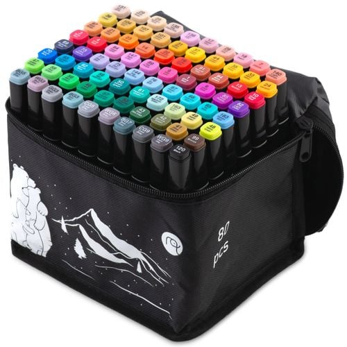 Markery alkoholowe z torbą 80 szt Nukido NK-912 na Arena.pl