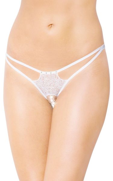 stringi koronkowe softline 2454 białe s/l zdjęcie 2