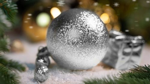 ZESTAW BOMBEK na Choinke 100szt Silver mix Bombki Choinkowe Świąteczne na Arena.pl