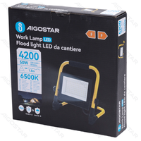 Lampa robocza LED 50W 6500K z podstawą i kablem 1,8 m mocne światło do pracy