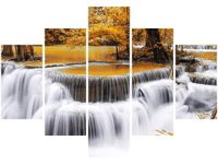 70 100CM OBRAZ 5 ELEM WODOSPAD DONG PEE SUA DRUK PŁÓTNO