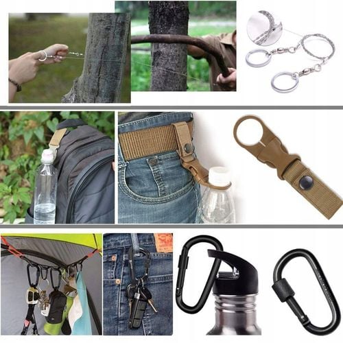 Zestaw Bojowy Wyjazdowy Obóz ASG Plecak Taktyczny Rękawice XL na Arena.pl