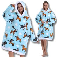 KOCOBLUZA KOC BLUZA BLUZO PIŻAMA Z KAPTUREM CIEPŁA DŁUGA PREZENT JAM