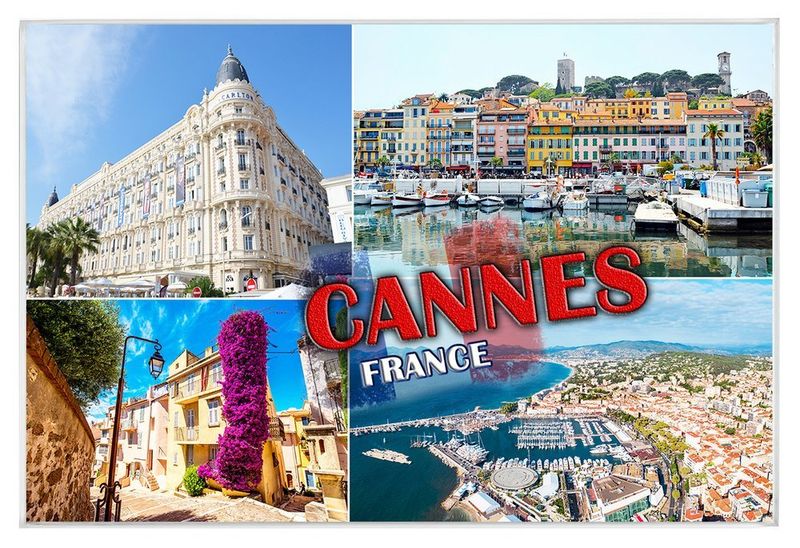 Cannes - magnes szklany zdjęcie 1