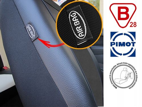 OPEL VECTRA B COMBO POKROWCE EKOSKÓRA ALKANTARA na Arena.pl