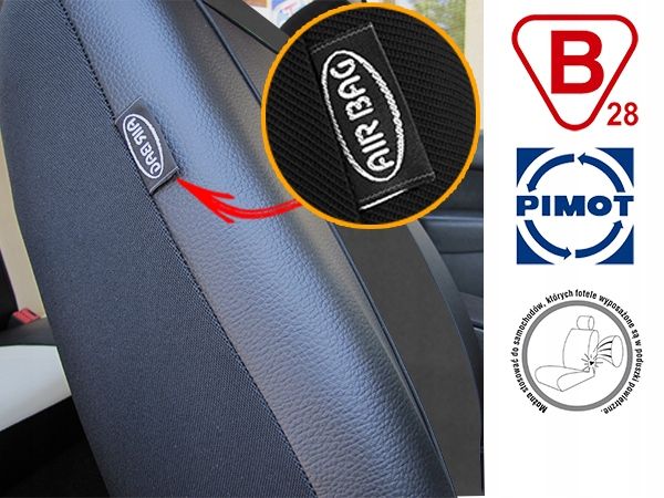 OPEL VECTRA B COMBO POKROWCE EKOSKÓRA ALKANTARA zdjęcie 5