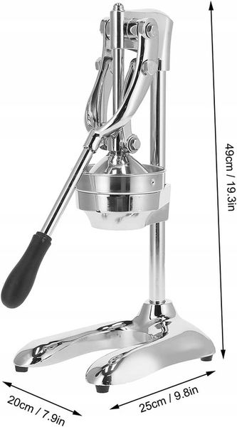 RĘCZNA WYCISKARKA DO CYTRUSÓW OWOCÓW CIĘŻKA SOLIDNA NIERDZEWNA PRASA CYTRYN zdjęcie 5